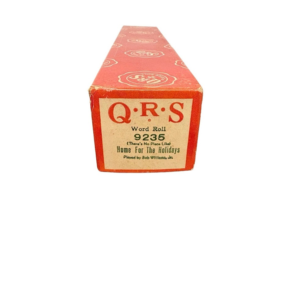 Vintage QRS Player Piano Word Roll 9235 Home‎ for The Holidays Bob Williams Jr.